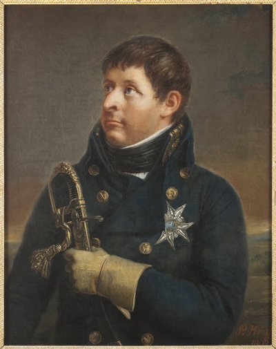 Ritratto di Christian August di Schleswig-Holstein-Sonderburg-Augustenborg da Per  Krafft
