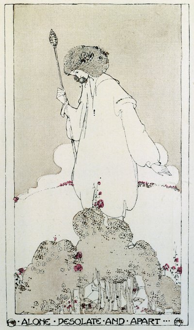 Illustrazione per la poesia Adonais, Elegia sulla morte di John Keats da Percy Bysshe Shelley