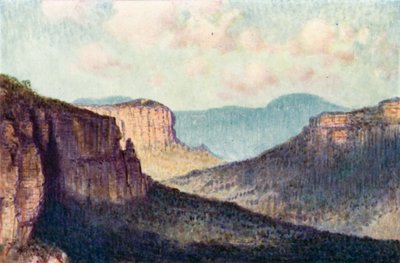 La barriera delle Blue Mountains da Percy F.S. (after) Spence