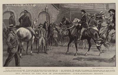 Un effetto della guerra a Johannesburg, requisizione di cavalli da Percy F.S. Spence