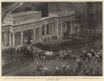 Vista della processione dal tetto dell
