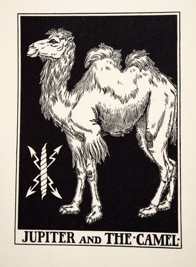 Giove e il Cammello, da Cento Favole di Esopo, pub.1903 da Percy J. Billingshurst