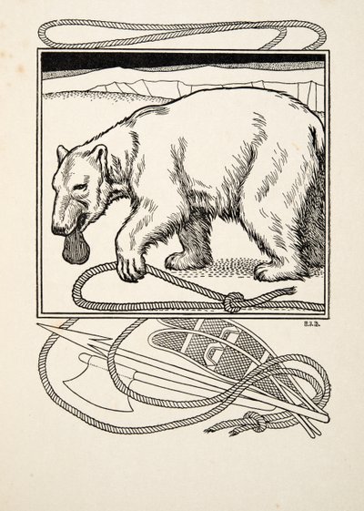 Bruin saggio, da A Hundred Anecdotes of Animals, pub. 1924 da Percy J. Billingshurst
