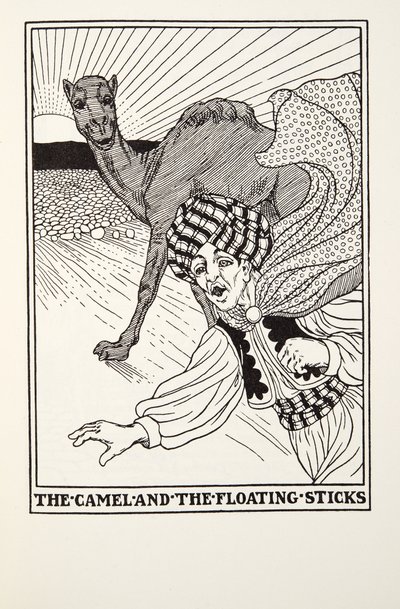 Il cammello e i bastoni galleggianti, dalle Favole di Fontaine da Percy J. Billingshurst