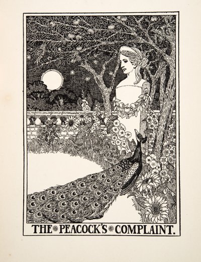 Il Lamento dei Pavoni, da Cento Favole di Esopo, pub.1903 da Percy J. Billingshurst