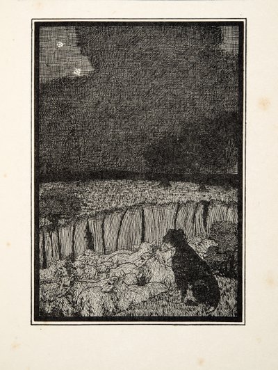 Il cane del pastore, da Cento aneddoti di animali, pub. 1924 da Percy J. Billingshurst
