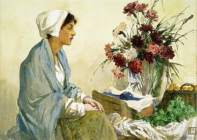 Il venditore di fiori da Percy Lancaster