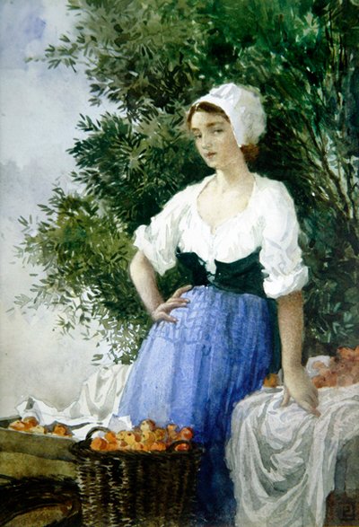 La venditrice di arance da Percy Lancaster