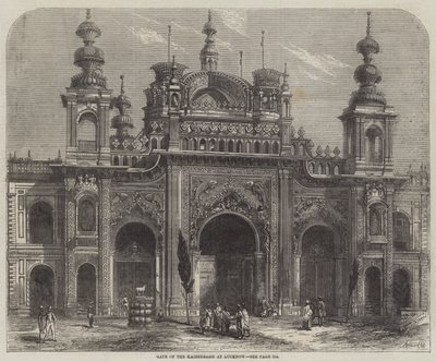 Porta del Kaiserbagh a Lucknow da Percy Macquoid
