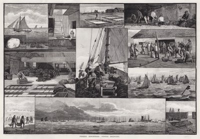 Industrie della pesca, dragaggio delle ostriche da Percy Robert Craft
