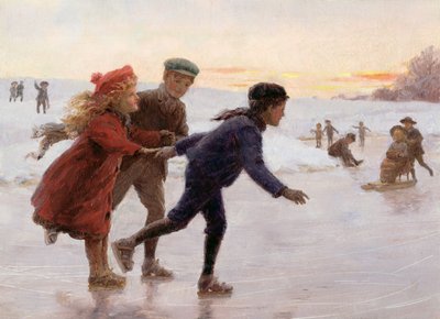 Bambini che Pattinano da Percy Tarrant