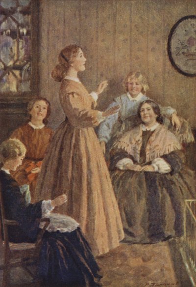 Illustrazione per Piccole Donne di Louis M. Alcott da Percy Tarrant