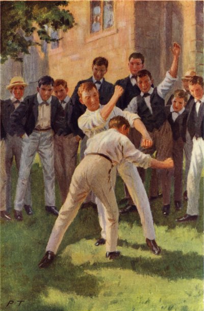 Tom colpisce con due pesanti colpi al corpo da Percy Tarrant
