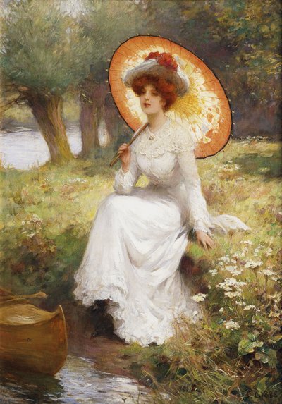Vicino al fiume da Percy William Gibbs