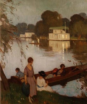 Sul Tamigi, c.1925 da Percy William Gibbs