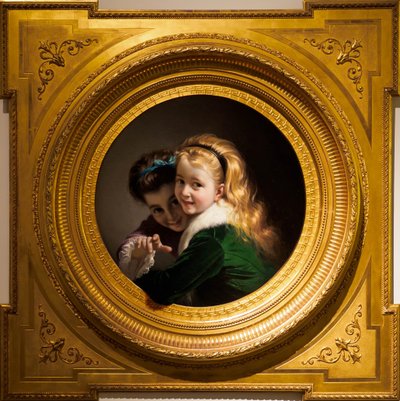 Due ragazze che ridono da Pere Borell del Caso