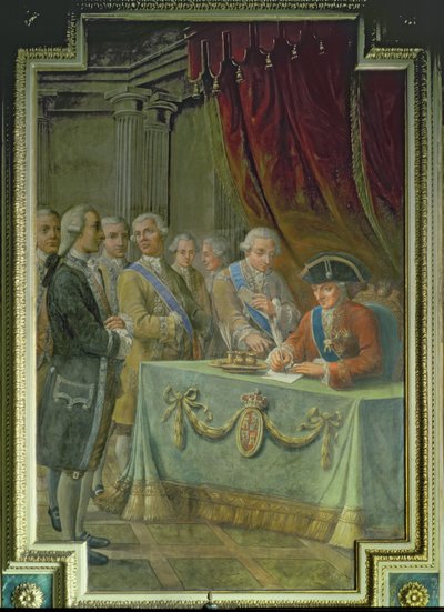 Carlo III firma il decreto che autorizza il commercio con l