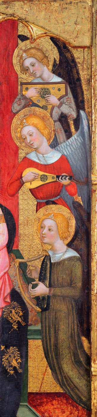Madonna con angeli che suonano musica (dettaglio) da Pere Serra