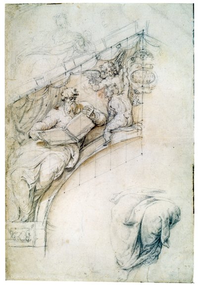 Decorazione di una parete sopra un arco d