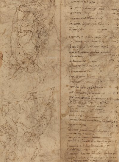 Studi di figure [verso] da Perino del Vaga