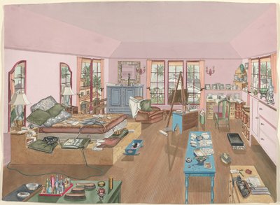 Camera da letto, 1940 da Perkins Harnly