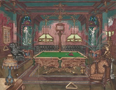 Sala da biliardo, 1890, 1935-1942 da Perkins Harnly