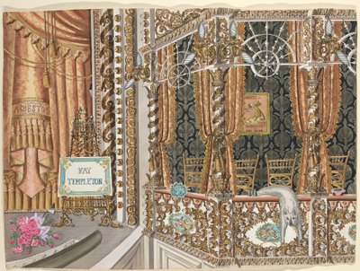 Palco del teatro, 1892 da Perkins Harnly