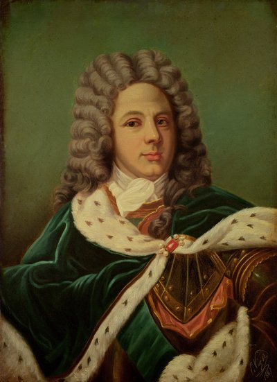 Ritratto del Duca di Saint-Simon (1675-1755) dopo un ritratto di Hyacinthe Rigaud (1659-1743), 1887 da Perrine Viger