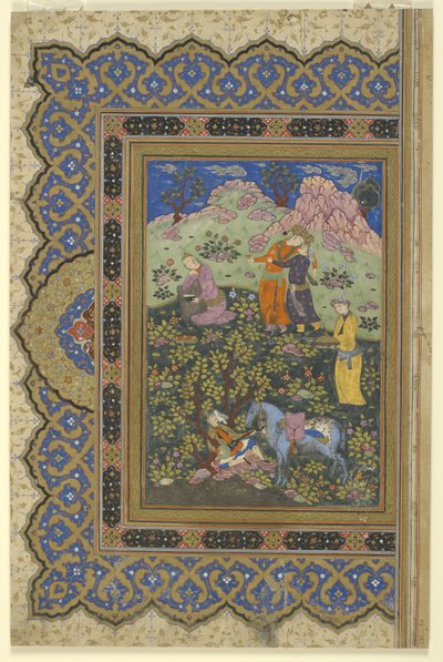 Un principe festeggia, 1630-39 da Persian School