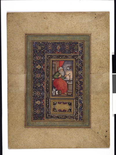 Alchimista o mago al lavoro da Persian School
