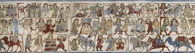 Bicchiere raffigurante lo "Shahnama", Kashan, Iran, Periodo Saljuq da Persian School