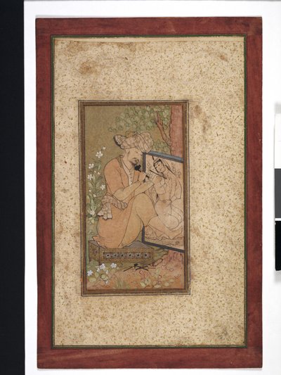 Farhad scolpisce il ritratto di Shirin, probabilmente XVIII secolo da Persian School