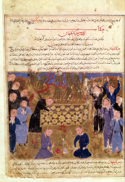Funerale di Gengis Khan, c.1430 da Persian School
