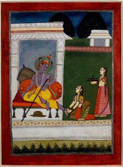 Induismo: Krishna che riposa da Persian School