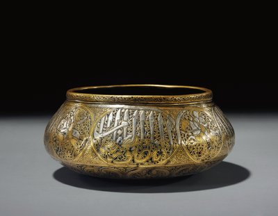 Ciotola intarsiata, Fars, Persia da Persian School