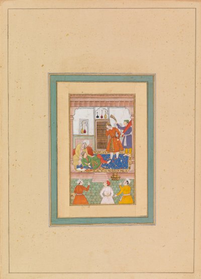 Interno con figure da Persian School