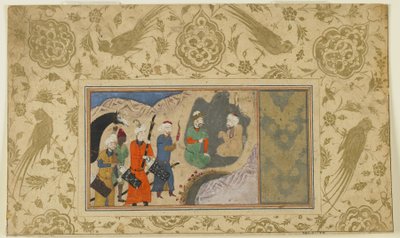 Iskandar visita un eremita da Persian School