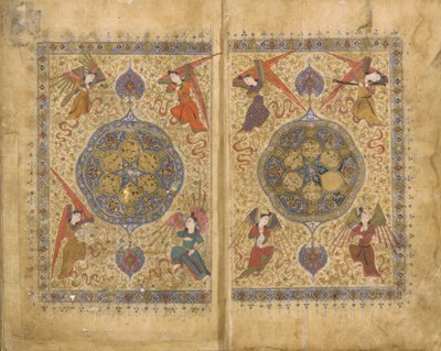 Khamsa (Quintetto) di Khwaju Kirmani, Shiraz, Iran, periodo Timurid, 1437-38 da Persian School