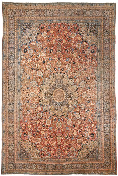 Grande tappeto di Tabriz, di design Ardebil, nord-ovest Persia da Persian School