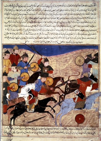 Storia dei MONGOLI: Guerrieri mongoli da Persian School