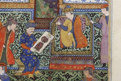 Nushabeh riceve il ritratto di Eskandar, c.1475 da Persian School