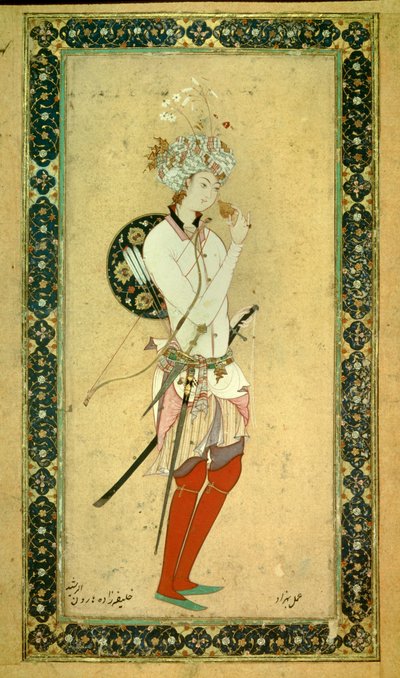 Ritratto di Haroun al-Rashid, califfo abbaside da Persian School