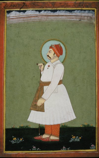 Ritratto del Maharaja Jai Singh II di Jaipur da Persian School