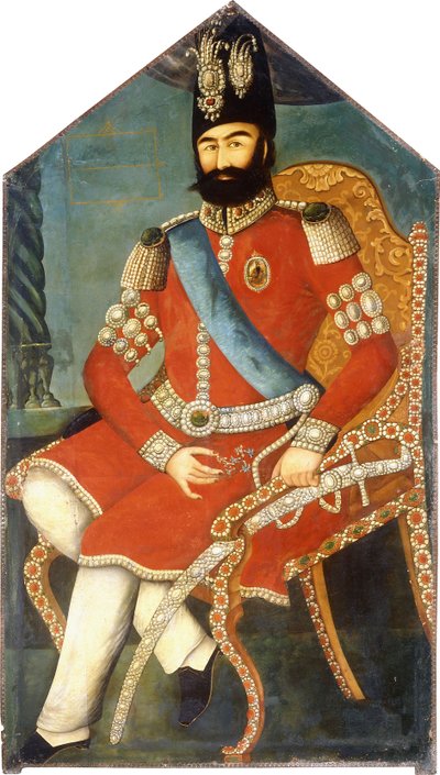 Ritratto di Muhammad Shah da Persian School
