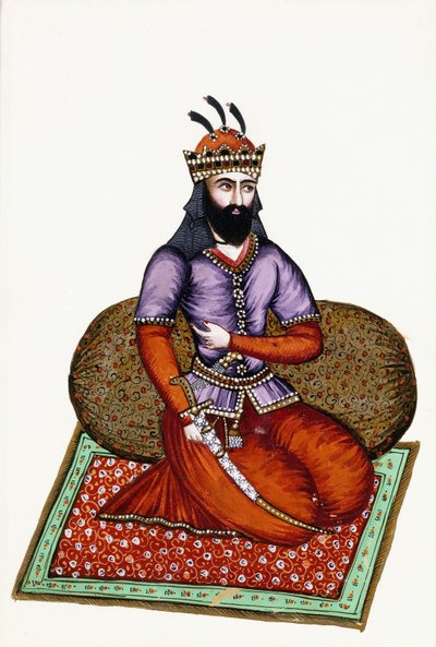 Ritratto di Shah Garshab, XIX secolo da Persian School