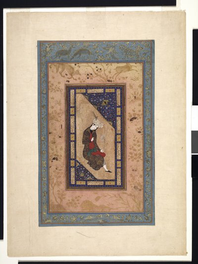 Ritratto di un principe safavide, c.1590-1630 o successivo da Persian School