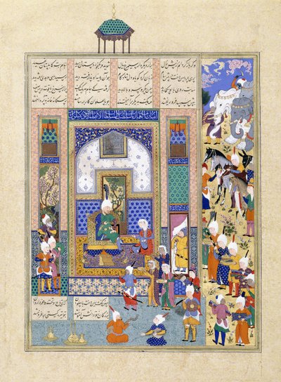 Sindukht viene da Sam portando doni da Persian School