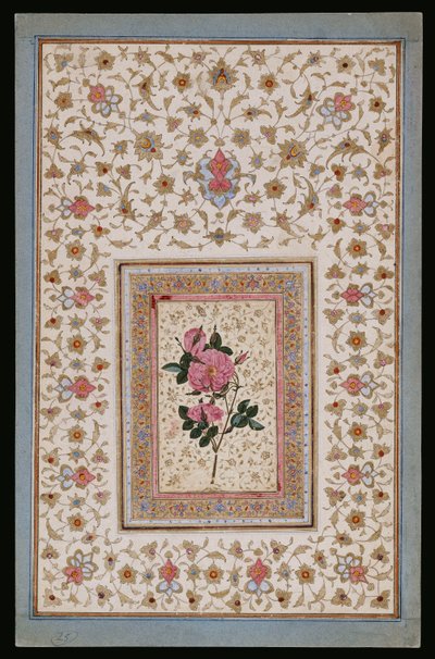 Studio di una rosa da Persian School