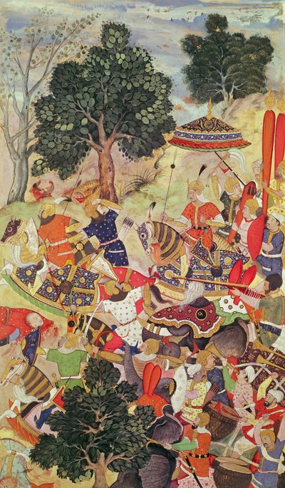 La cattura di Bakadur Khan da Persian School