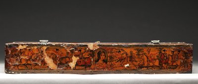 Kit di attrezzi raffigurante la Sacra Famiglia, c.1830 (tecnica mista) da Persian School